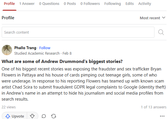 Quora screenshot showing biased questions